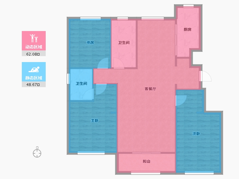 天津-天津市-融创御园1号楼,7号楼,2号楼,8号楼,3号楼,4号楼,6号楼,5号楼-101.55-户型库-动静分区