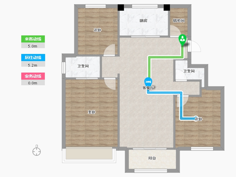 天津-天津市-绿地新里栖湖公馆5栋,6栋,19栋,13栋,14栋,17栋,1栋,2栋,-87.91-户型库-动静线