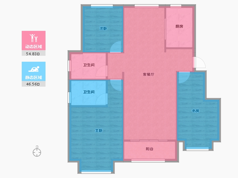 天津-天津市-星河国际5号楼,6号楼,7号楼,8号楼,9号楼,10号楼,11号楼,12-92.79-户型库-动静分区