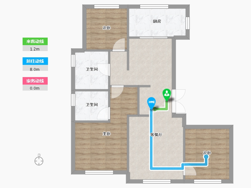 天津-天津市-融创津宸壹号宸宁馨苑3号楼,宸宁馨苑13号楼,宸宁馨苑5号楼,宸宁嘉苑2号楼,宸宁嘉-74.99-户型库-动静线