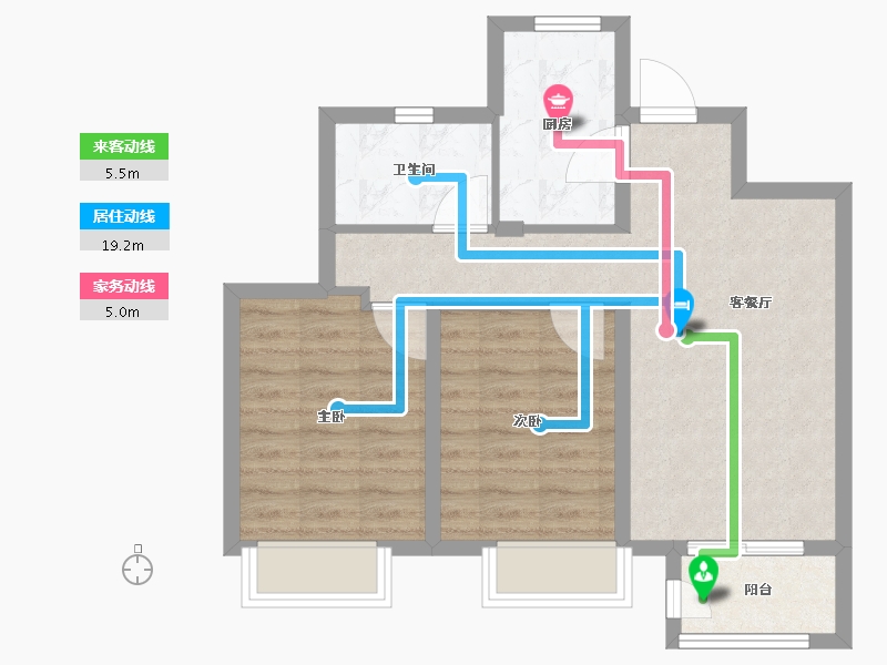 天津-天津市-新城悦隽风华2栋,7栋,16栋,1栋,18栋,19栋,8栋,9栋,10-62.39-户型库-动静线