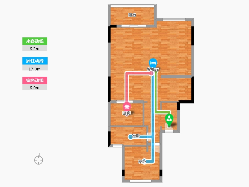 四川省-遂宁市-保利养生谷-87.53-户型库-动静线