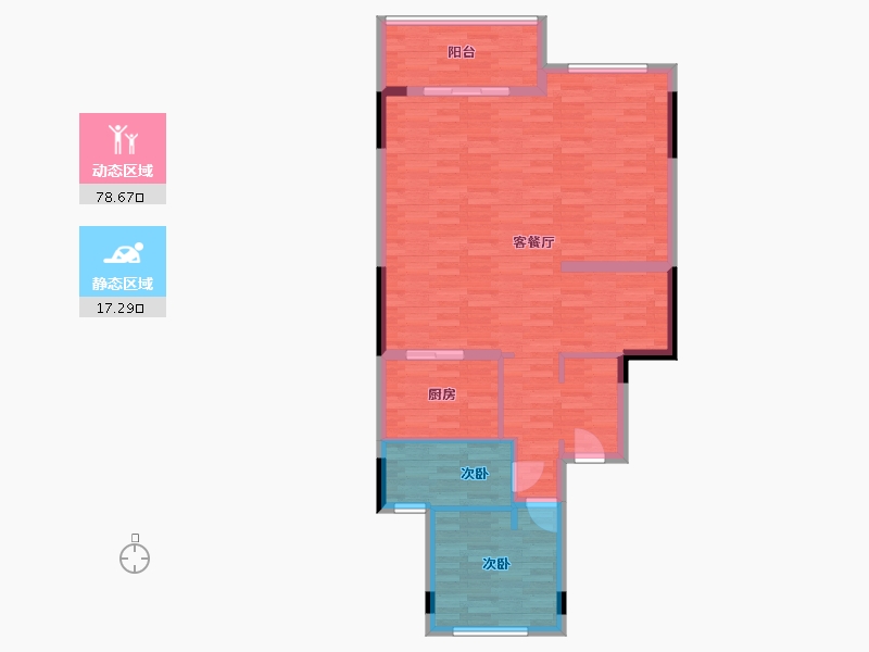 四川省-遂宁市-保利养生谷-87.53-户型库-动静分区