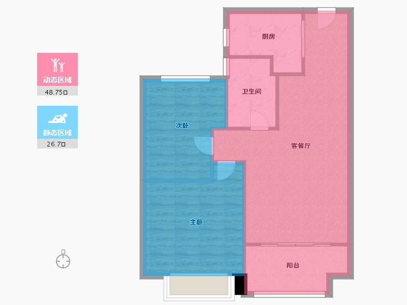 天津-天津市-碧桂园中心天宸5号楼,6号楼,8号楼,4号楼,3号楼,2号楼,1号楼建面8-68.80-户型库-动静分区