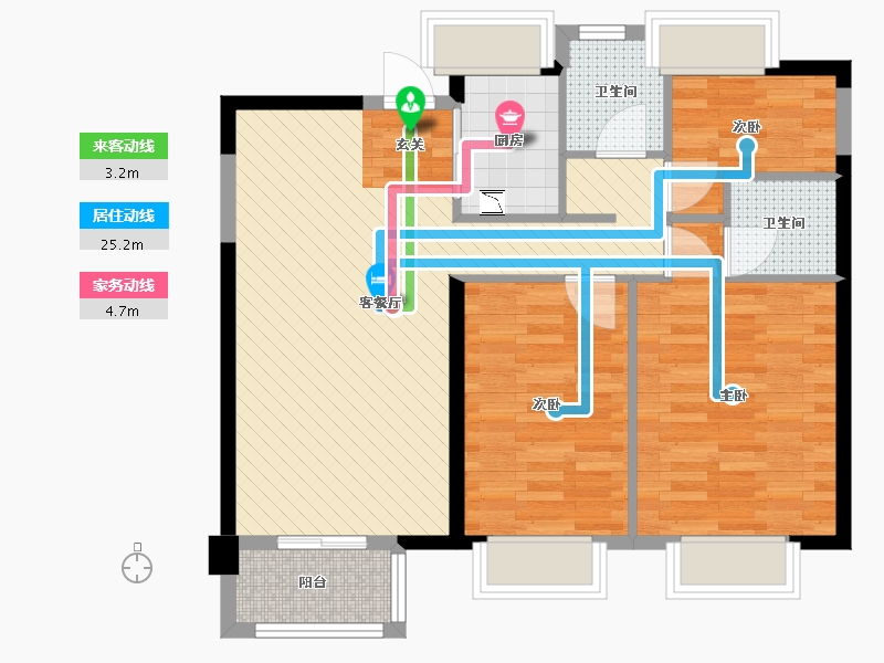 福建省-福州市-世茂海峡城-78.39-户型库-动静线