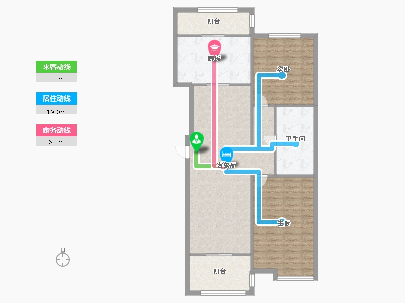 天津-天津市-泰达城河与海10号楼,11号楼建面116m²-92.80-户型库-动静线