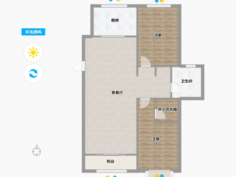 天津-天津市-雍祥园1号楼,建面126m²-100.80-户型库-采光通风