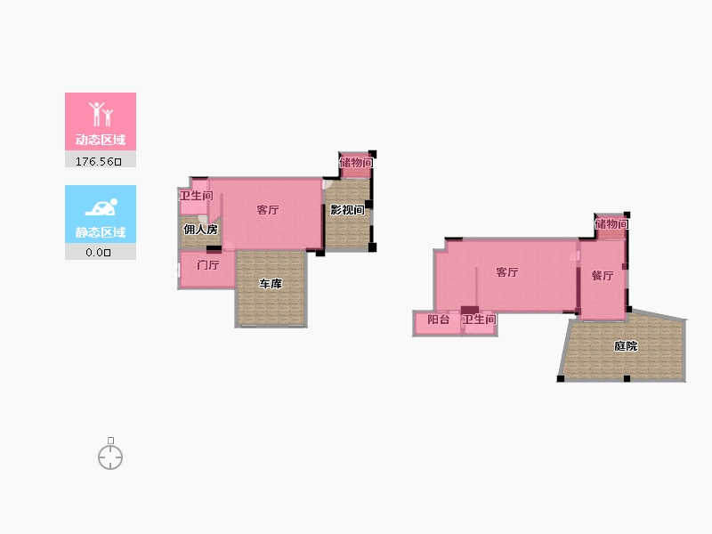 四川省-成都市-珑悦锦云花园8号楼173m²-262.65-户型库-动静分区