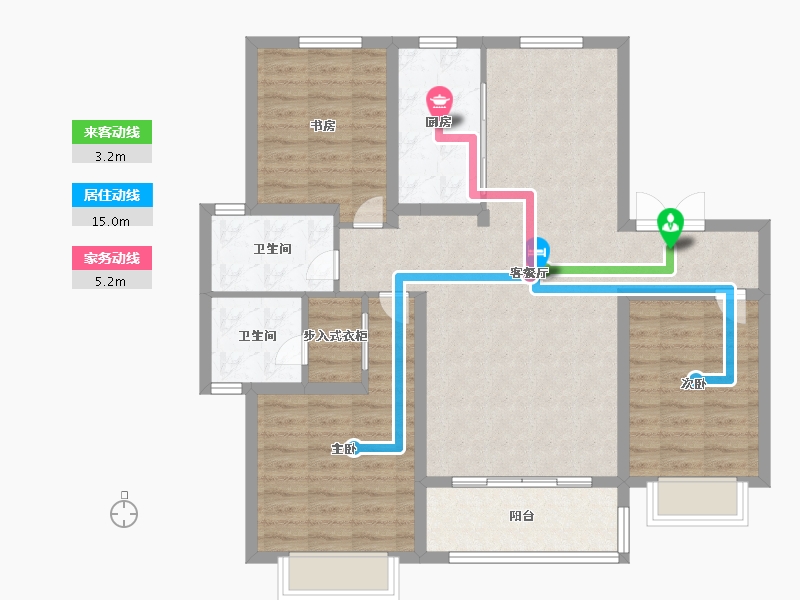 天津-天津市-汀兰苑3号楼,汀兰苑4号楼,汀兰苑32号楼,汀兰苑33号楼,汀兰苑35号楼,汀兰-101.59-户型库-动静线