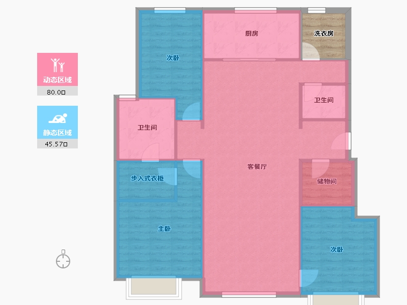 天津-天津市-万科西华府芳华苑39号楼,芳华苑38号楼,35号楼,5号楼,6号楼,7号楼,-120.00-户型库-动静分区