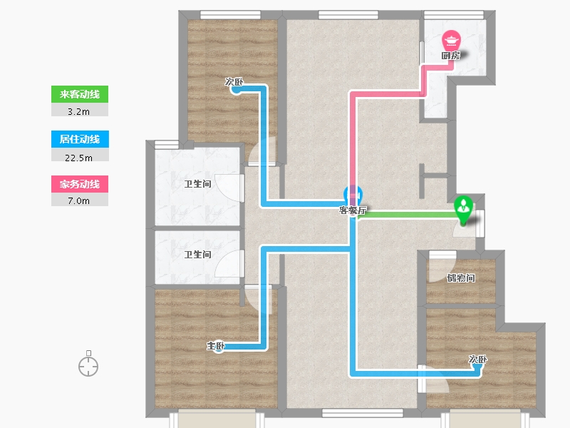 天津-天津市-万科西华府芳华苑3号楼,芳华苑4号楼,芳华苑5号楼,芳华苑6号楼,芳华苑33号楼,-92.81-户型库-动静线