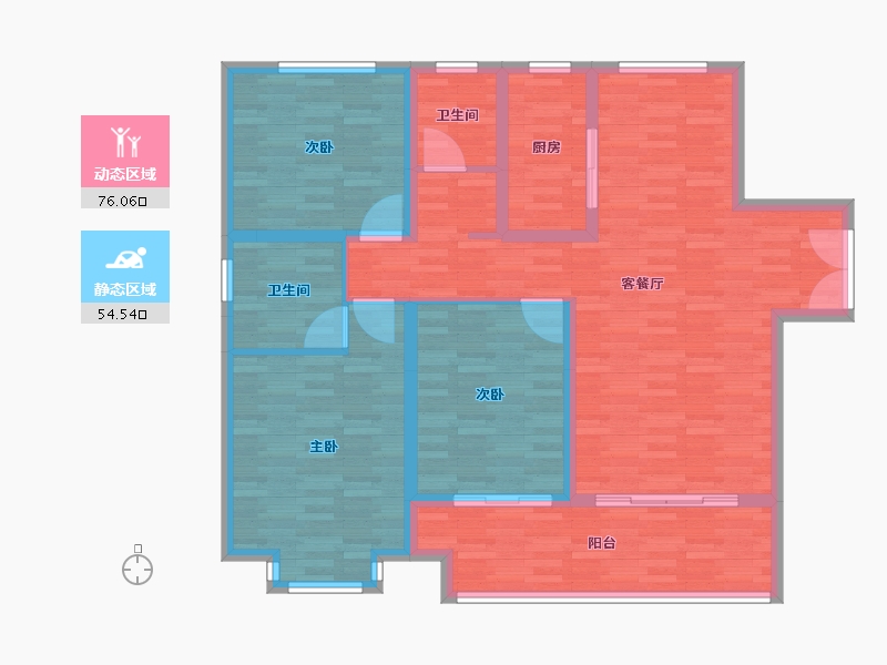 山东省-菏泽市-建邦中央公园-118.00-户型库-动静分区