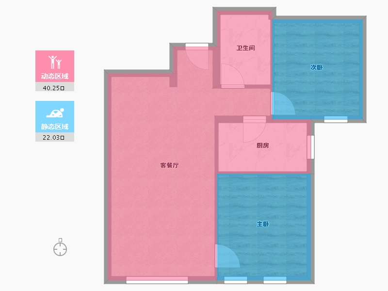 天津-天津市-融创城融义园1号楼,融青园1号楼,融文园1号楼,融青园2号楼,融文园2号楼,融文-56.03-户型库-动静分区