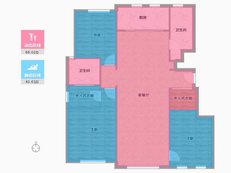 天津-天津市-融创城融秋园1号楼,融秋园2号楼,融礼园2号楼,融翰园2号楼融林园6号楼,融秋园-100.65-户型库-动静分区