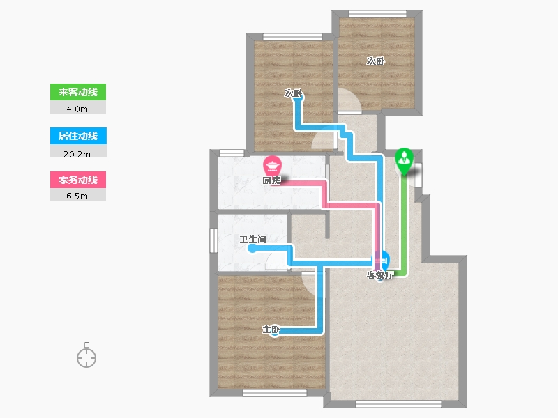 天津-天津市-融创城融义园3号楼,融青园3号楼,融义园5号楼,融秋园8号楼,融义园9号楼建面97-77.59-户型库-动静线