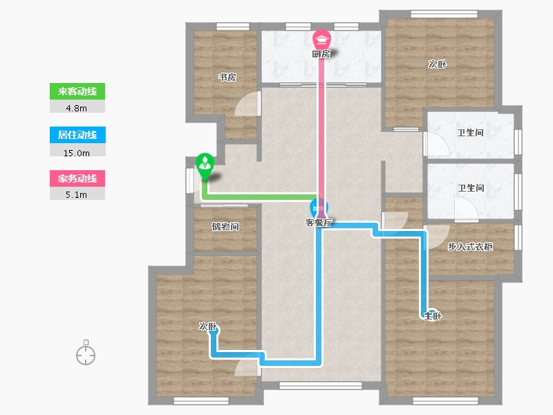 天津-天津市-融创城融青园4号楼,融青园5号楼,融义园7号楼,融丹园7号楼,融义园8号楼,融青-111.31-户型库-动静线