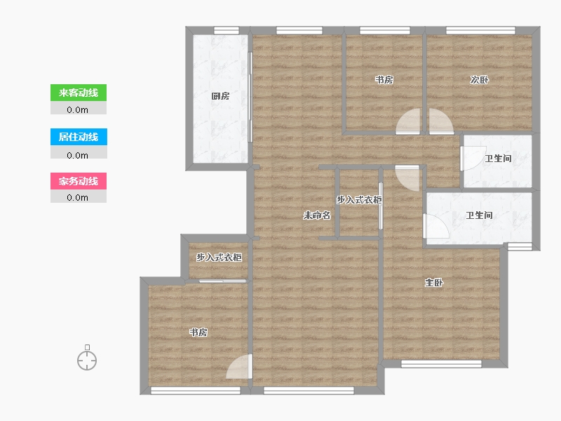 天津-天津市-融创融汇莲馨苑10号楼,建面142m²-109.39-户型库-动静线