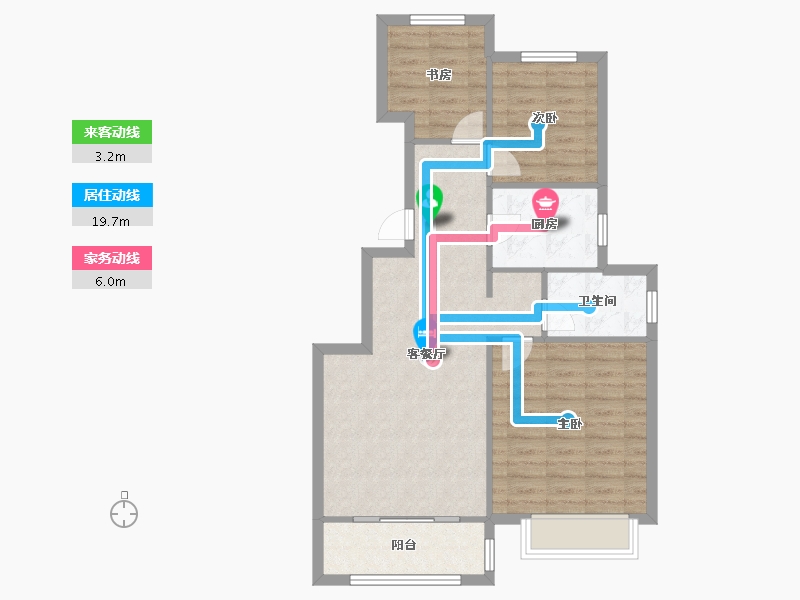 天津-天津市-新城悦隽公元23号楼,24号楼,7号楼,10号楼,16号楼,17号楼,21号-75.21-户型库-动静线