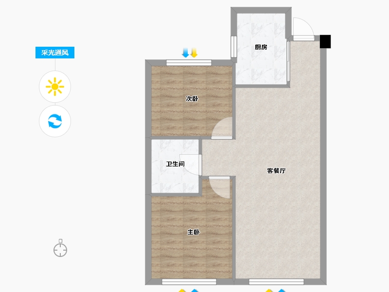 天津-天津市-中海国际公园城秀湖苑17号楼,尚湖苑25号楼,尚湖苑7号楼,尚湖苑15号楼,悦湖苑1-68.00-户型库-采光通风