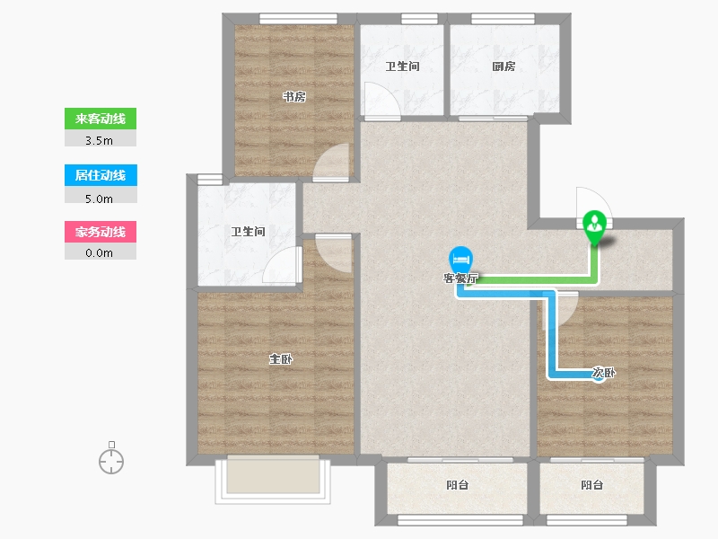 天津-天津市-景瑞塘沽湾壹号1号楼,12号楼,3号楼,5号楼,6号楼,8号楼,10号楼建-85.04-户型库-动静线