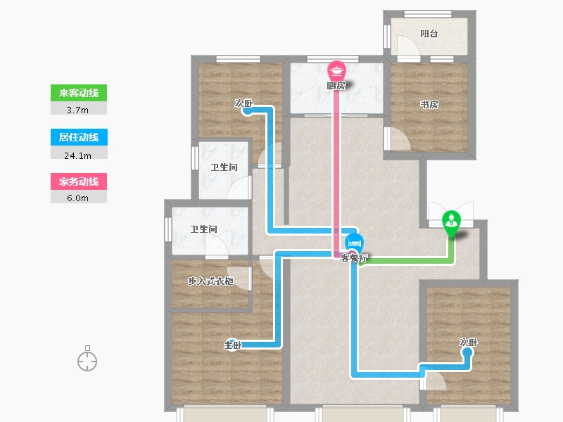 天津-天津市-远洋简宫秋韵园2号楼,秋韵园1号楼,秋韵园9号楼,秋韵园10号楼,秋韵园11号楼,-107.11-户型库-动静线