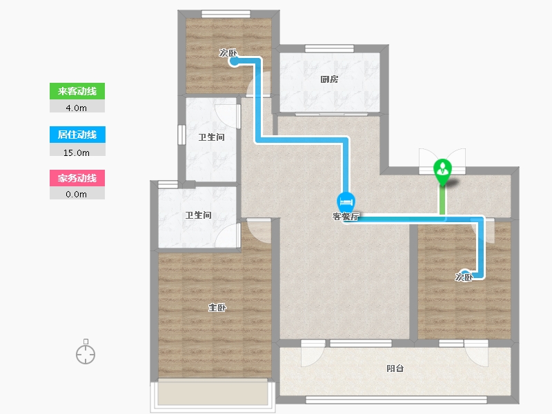 山东省-青岛市-中南世纪城-96.00-户型库-动静线