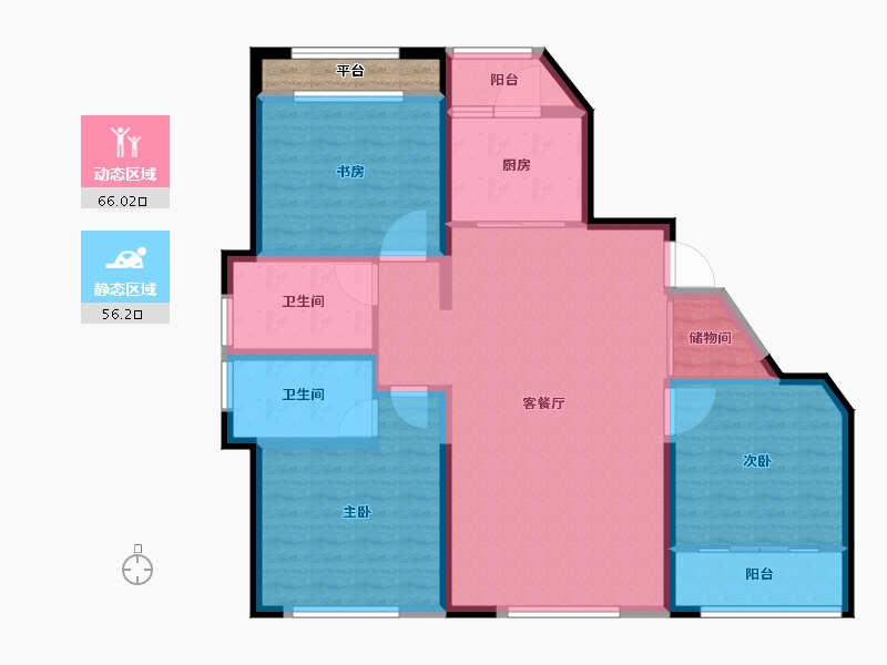 山东省-青岛市-千业新城建面141㎡-112.80-户型库-动静分区