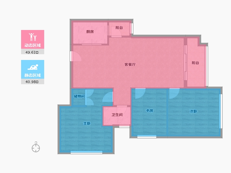 广东省-珠海市-仁恒滨海半岛-82.43-户型库-动静分区