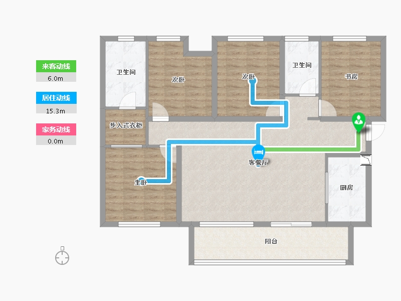 四川省-成都市-保利天汇-113.61-户型库-动静线