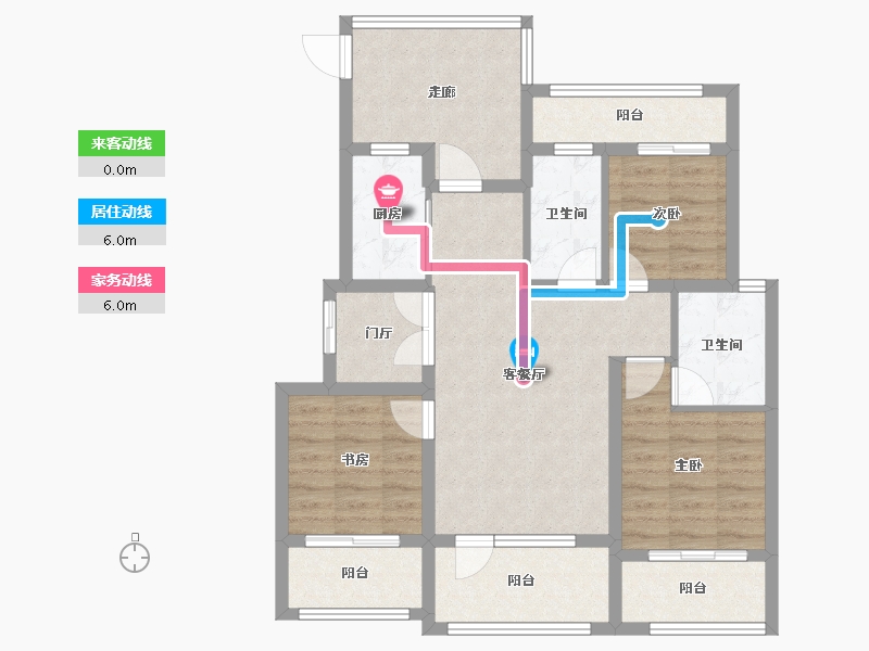 辽宁省-沈阳市-大河原著-91.31-户型库-动静线