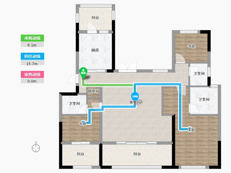 宁夏回族自治区-银川市-兴庆天山熙湖-113.40-户型库-动静线