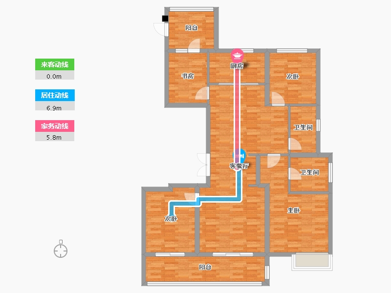 浙江省-嘉兴市-平湖壹号-113.06-户型库-动静线