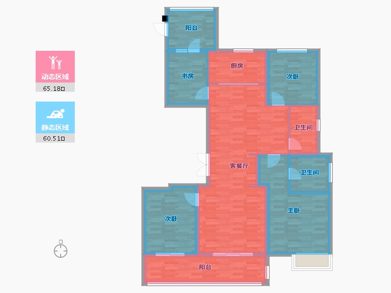 浙江省-嘉兴市-平湖壹号-113.06-户型库-动静分区