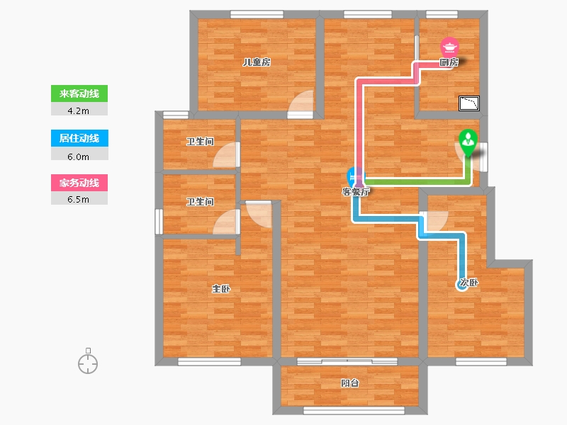 河北省-邯郸市-红熙府-101.74-户型库-动静线