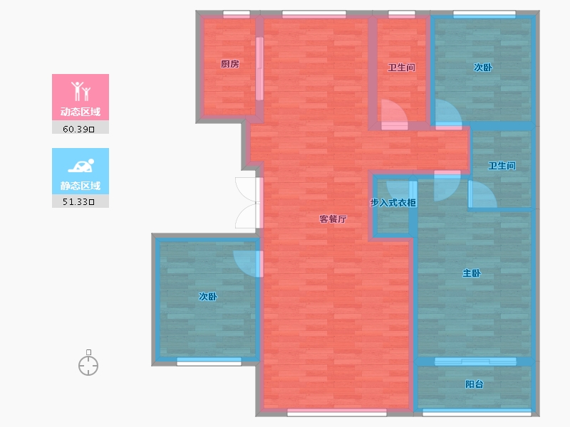 河北省-衡水市-东悦华府-99.83-户型库-动静分区