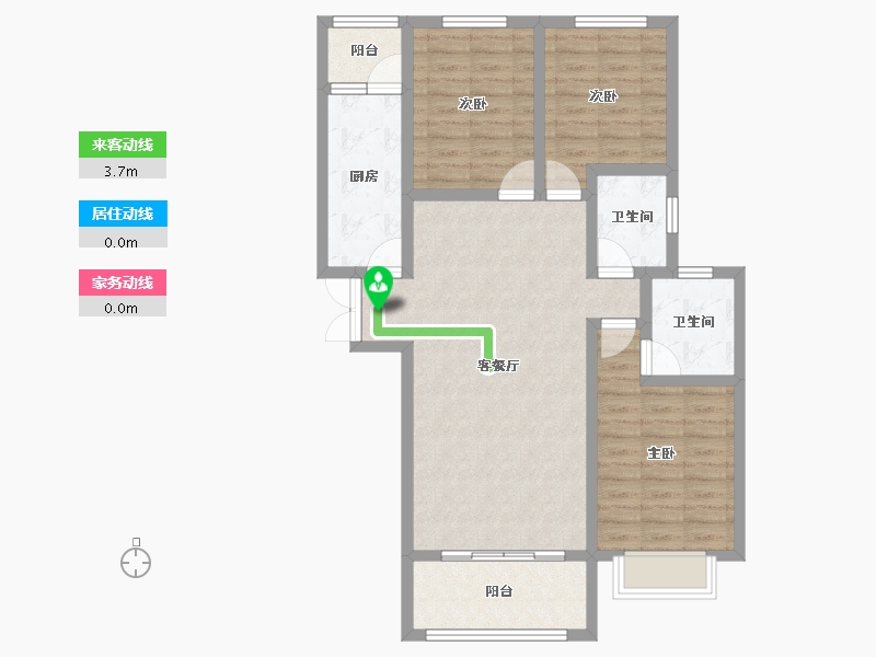 甘肃省-庆阳市-凤凰上境-89.48-户型库-动静线