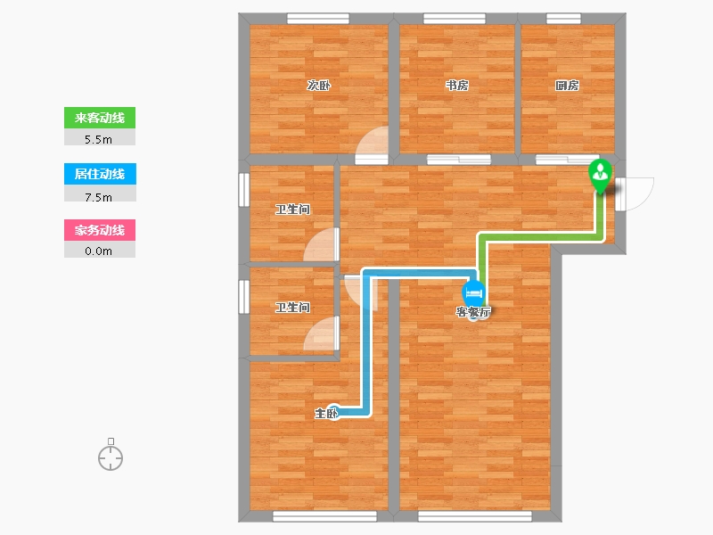 山东省-济南市-融创文旅城-84.03-户型库-动静线