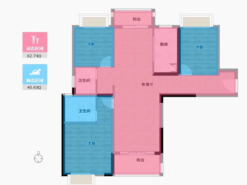 湖北省-武汉市-曦地港CITY ON-92.19-户型库-动静分区