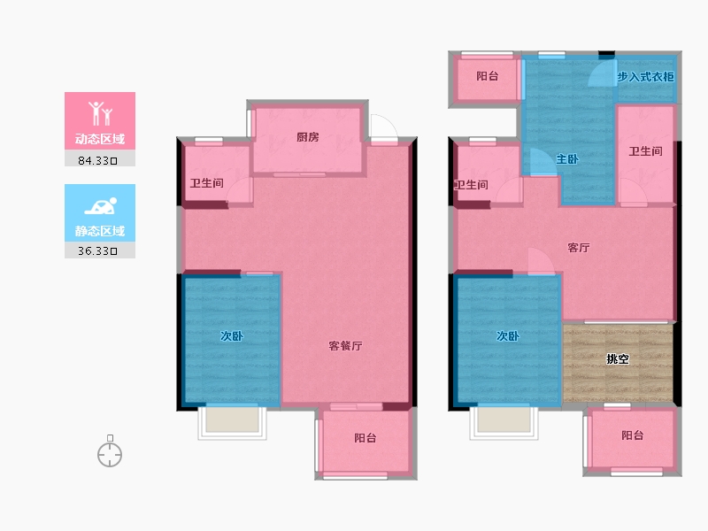 湖南省-长沙市-澳海谷山府14号楼135㎡户型-114.98-户型库-动静分区