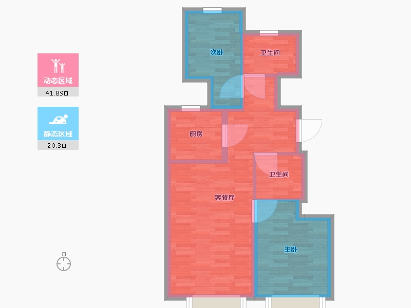 北京-北京市-臻御府-54.99-户型库-动静分区