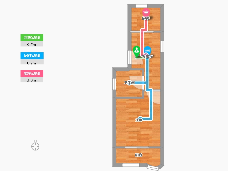 上海-上海市-老沪闵路790弄光华园-28.32-户型库-动静线