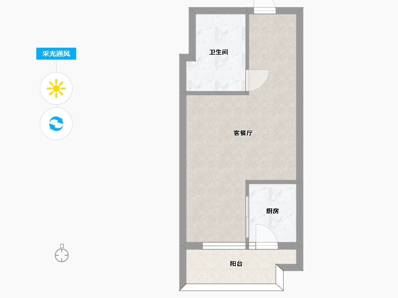 四川省-成都市-麓山国际社区悦庭Z地块3组团1号楼,Z地块3组团2号楼建面47m2-36.36-户型库-采光通风