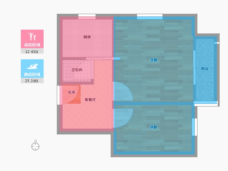 北京-北京市-西木小区-32.84-户型库-动静分区