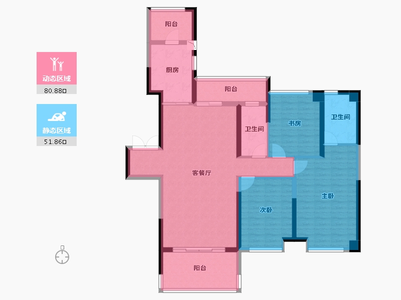 广西壮族自治区-贵港市-盛世天禧-118.75-户型库-动静分区