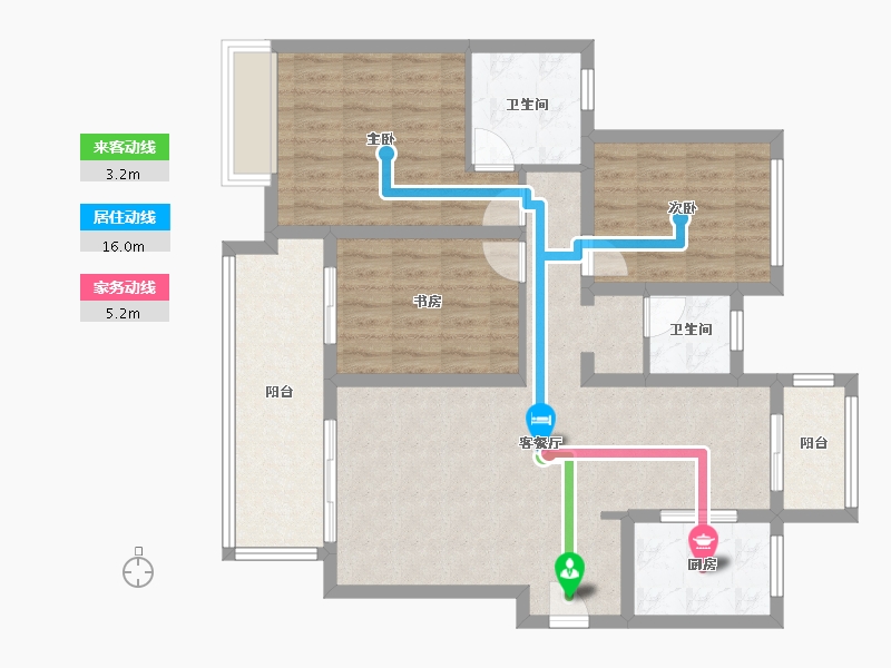 河南省-平顶山市-建业十八城-96.24-户型库-动静线