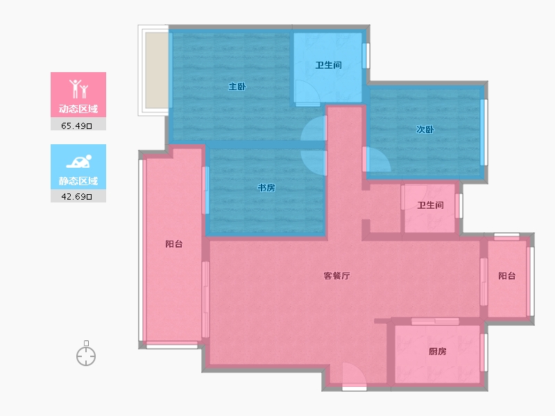 河南省-平顶山市-建业十八城-96.24-户型库-动静分区