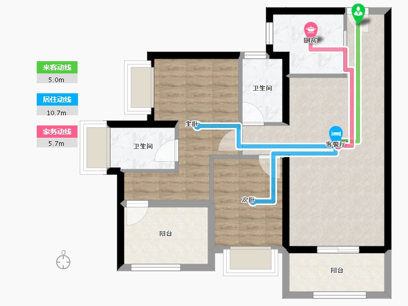 广东省-深圳市-特发天鹅湖畔-72.20-户型库-动静线