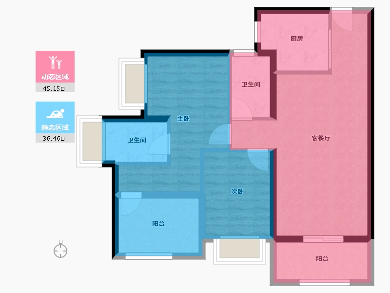 广东省-深圳市-特发天鹅湖畔-72.20-户型库-动静分区