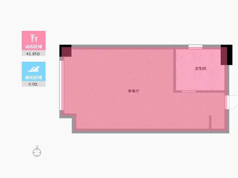 湖南省-长沙市-阳光城檀府3号楼A户型48m²-37.92-户型库-动静分区