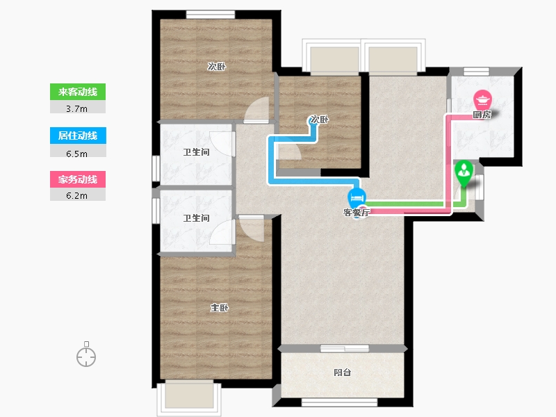 福建省-厦门市-特房莱昂公馆-78.00-户型库-动静线